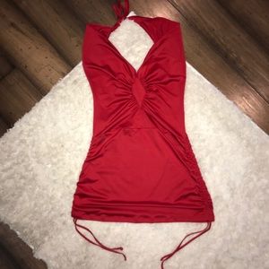 Yandy Red Halter Mini Dress